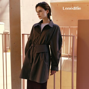 르네디피 25FW 아치드 트렌치 셔츠 + 벨트