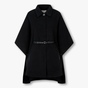 보브 벨티드 카라 케이프 코트 7155416007
