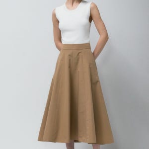 클래식 플레어 스커트-P4G31WSK900
