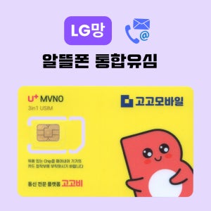 LG 유모바일 유심 업무폰 세컨폰 저가 요금제