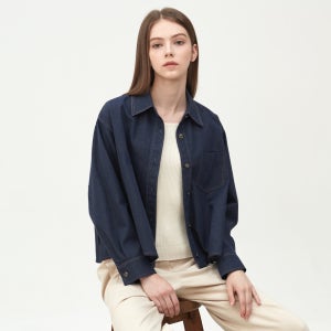 [키이스] 포켓 데님 셔츠 KE25W1FRB4237