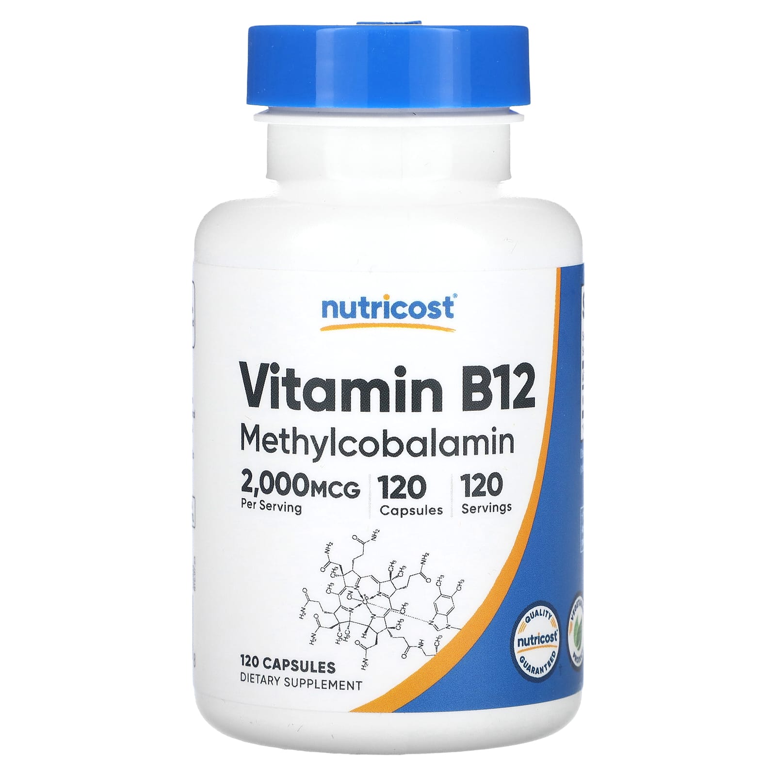 Nutricost 비타민B12 2000mcg 캡슐 120정  Nutricost비타민<b>B122000mcg</b>캡슐120정  1개