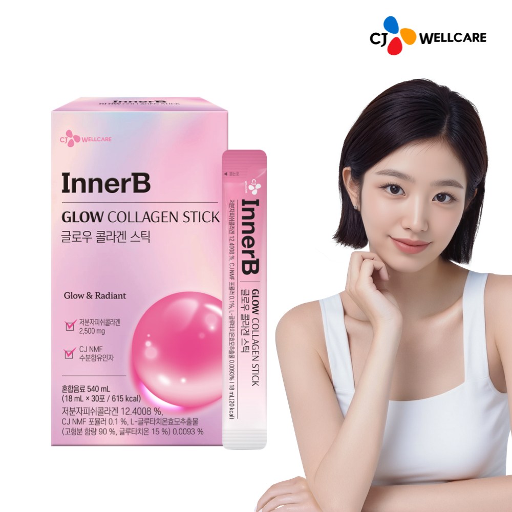 CJ 이너비 글로우 <b>콜라겐</b> 스틱  30개  18ml
