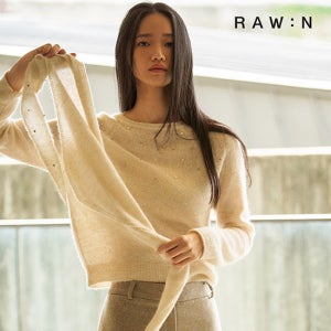 로우앤 25FW 알파카 비딩 풀오버+머플러 세트 TV상품