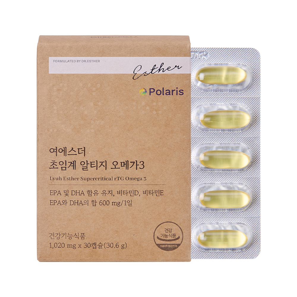 여에스더 초임계 알티지 오메가3 1020mg x 30캡슐, 1개