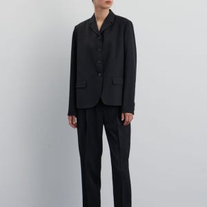 [마누엘에기욤][manuelle et guillaume][26SS 재입고] Poise wool pants black(K1756362750655058BK01)