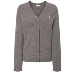 [헤지스 여성] 캐시미어 블렌디드 V넥 가디건 세피아 HSSW5D901S2