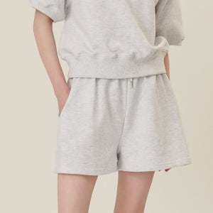 [론론] RR SWEAT SHORTS WHITE MELANGE