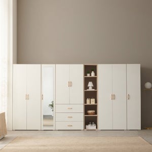 아르메 오브제 LPM 키큰장_도어 3600 거울 옷장세트