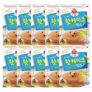 오뚜기 LIGHT & JOY 당을줄인 핫케이크믹스 800g x 10개