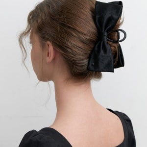 [카인더베이비] lowell ribbon claw - black