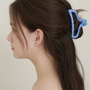 [카인더베이비] basic middle hair claw - blue