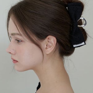 [카인더베이비] edel ribbon silver claw - black