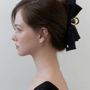 [카인더베이비] breeze dressy ribbon claw - black