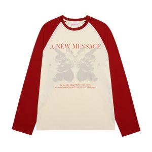 [아메스 월드와이드] ANGEL RAGLAN LONGSLEEVE TEE IVORY AM2FFUT553AIV