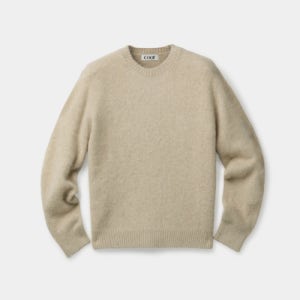 [쿠어] 라쿤 크롭 크루넥 스웨터 (멜란지베이지) CXF4KT08C-MBG