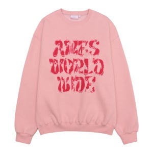 [아메스 월드와이드] BIG TYPO SWEATSHIRT PINK AM2FFUM443APK