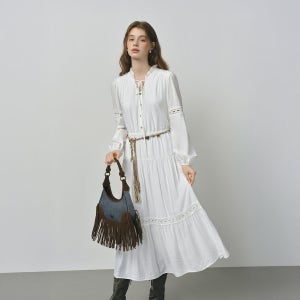 [웬스데이딜라잇] WD_Vacation ruffle v-neck dress