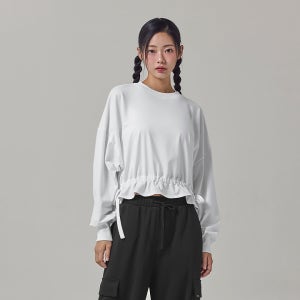 벌룬 리본 스트링 맨투맨