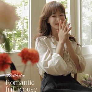 no.7370 오드리 러플 블라우스