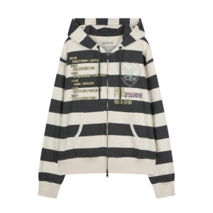 [카치스] TIME TABLE HOODED ZIP UP-IVORY COTCHS19