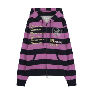 [카치스] TIME TABLE HOODED ZIP UP-PURPLE COTCHS19