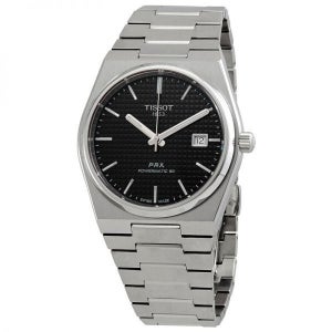 티쏘 파워매틱 80 자동 검은색 다이얼 남성 시계 사이즈 40mm 786967 티소 PRX 6049681 128627420