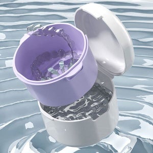 [드림로켓] 위생 틀니 통 유지 장치 세척 교정기 케이스 교정 틀리 치아 보관 보관함 세정 이빨 의치 휴대용 수납함_RD_0496