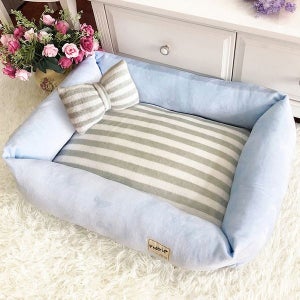 [비오인터내셔널] 휴라이즈 펫사랑 강아지 고양이 극세사 사각 쿠션방석 60CM_HR-C12M