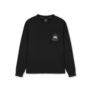 [디스커버리키즈 공식몰] 키즈 포켓 그래픽 긴팔티셔츠 (블랙) DKRL12054-BKS