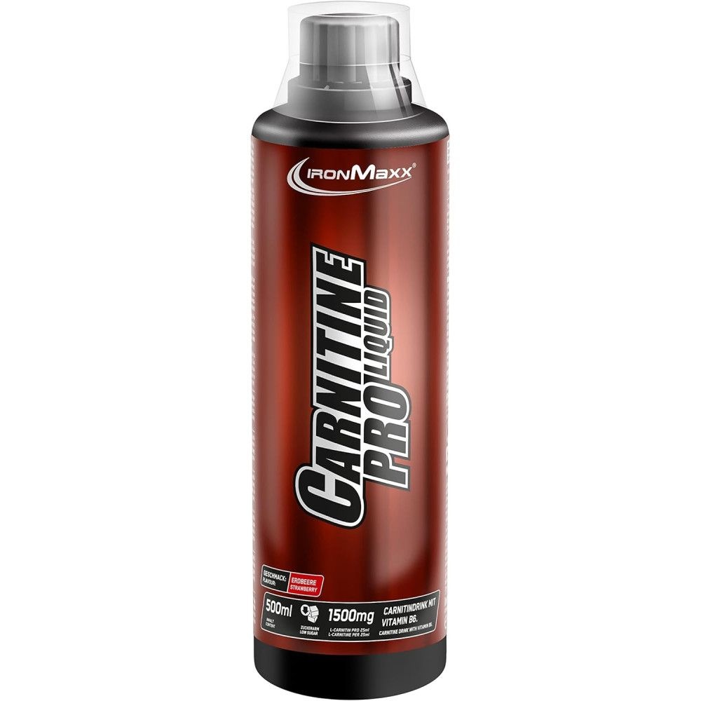 IronMaxx <b>아이언맥스 카르니틴</b> 프로 리퀴드 액상 카르니틴 500ml 딸기맛