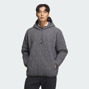 1/4 지퍼 패디드 풀오버 롱 슬리브