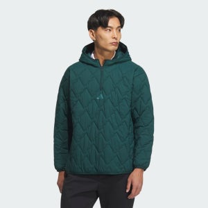 1/4 지퍼 패디드 풀오버 롱 슬리브