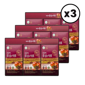 대동고려삼 <b>내안에 홍삼과 석류</b> 50mlx30포x3박스 <b>홍삼</b> <b>석류</b> 콜라겐 솔루션