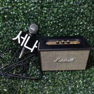 이니셜 응원봉,마이크 LED 네온 홀더(국내제작발송), 골든네온