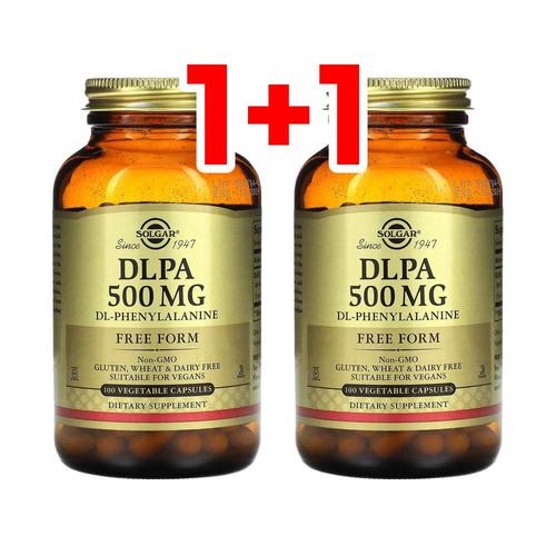 [2개] 솔가 DLPA <b>페닐알라닌</b> Dl<b>페닐알라닌</b> 프리폼 500mg 100베지캡슐
