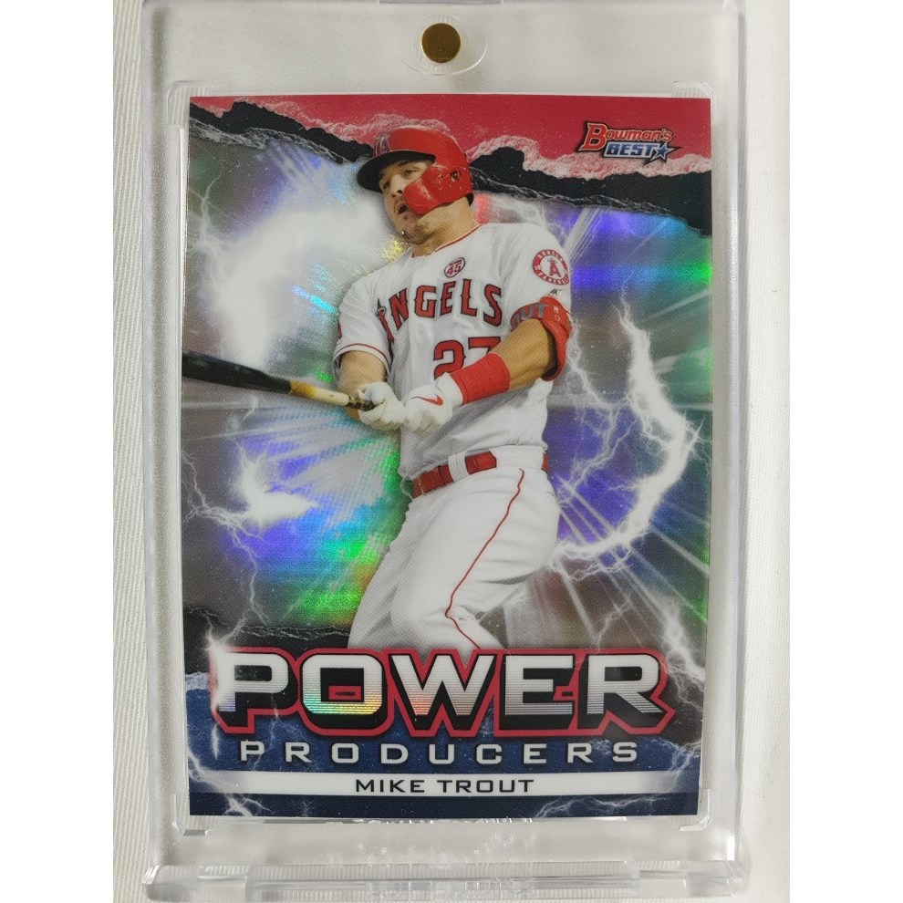 바우먼 베스트 마이크 트라웃 리프렉터 2020 Bowman’s Best Mike Trout LA 엔젤스 메이저리그 MLB 야구 스포츠 카드  1개