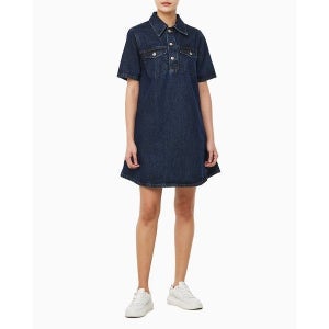 캘빈클라인 진 CALVIN KLEIN JEANS 여성 팝오버 데님 드레스47B073G 1175042