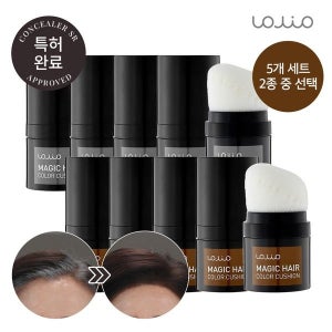 아미니 [내추럴브라운/다크브라운 중 선택]아미니 롤리오 매직 헤어 컬러 쿠션 5개 세트