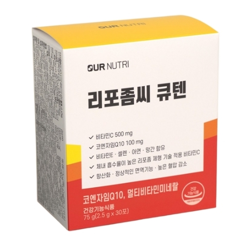 아워뉴트리 리포좀씨 큐텐 2.5g x 30포, 2개