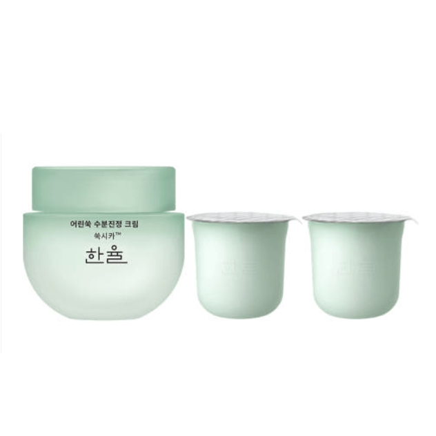 한율 어린쑥 수분진정 크림 55ml + 30ml x 2개(리필), 1개