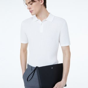 [닥스 액세서리 남성] [스테디셀러] 블랙 단색 소가죽 클러치백 WBBA4F101BK