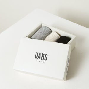 닥스 액세서리 LF몰 DD로고 면혼방 여성 중목양말3종세트 DBSS5F553BK
