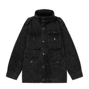 [아캄] Washed Field Jacket (Black) AK25OT23BK
