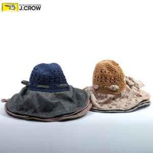 리본장식 꽈배기 패턴 와이어 챙모자 (RTWC11)