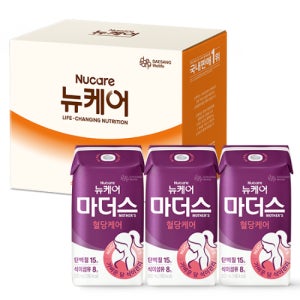 [본사공식몰] 뉴케어 마더스 혈당케어 200ml 3팩 체험팩 대상웰라이프 당뇨식 임당 임신성 당뇨 영양식 건강식 프리미엄 혈당관리 영양식