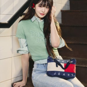 타미진스 [장원영 착용] [25fw] 브러시 바시티 티셔츠 T32F7TTO40TWT1MAS