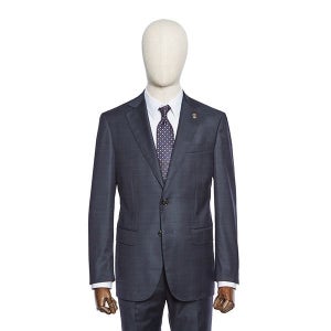 [롯데백화점] 빨질레리 (한정특가) F/W 고급울 100프로 네이비 조직체크 고급정장 Peden POCMSJ08A LE1220090851