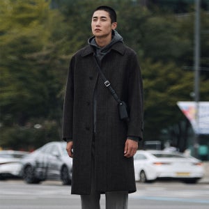 [에스티코] 발마칸 오버핏 코트 브라운 (OVER)