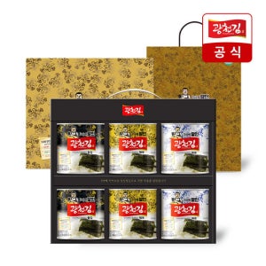 [광천김] 고급 선물세트 6호 (캔김6캔 +쇼핑백)